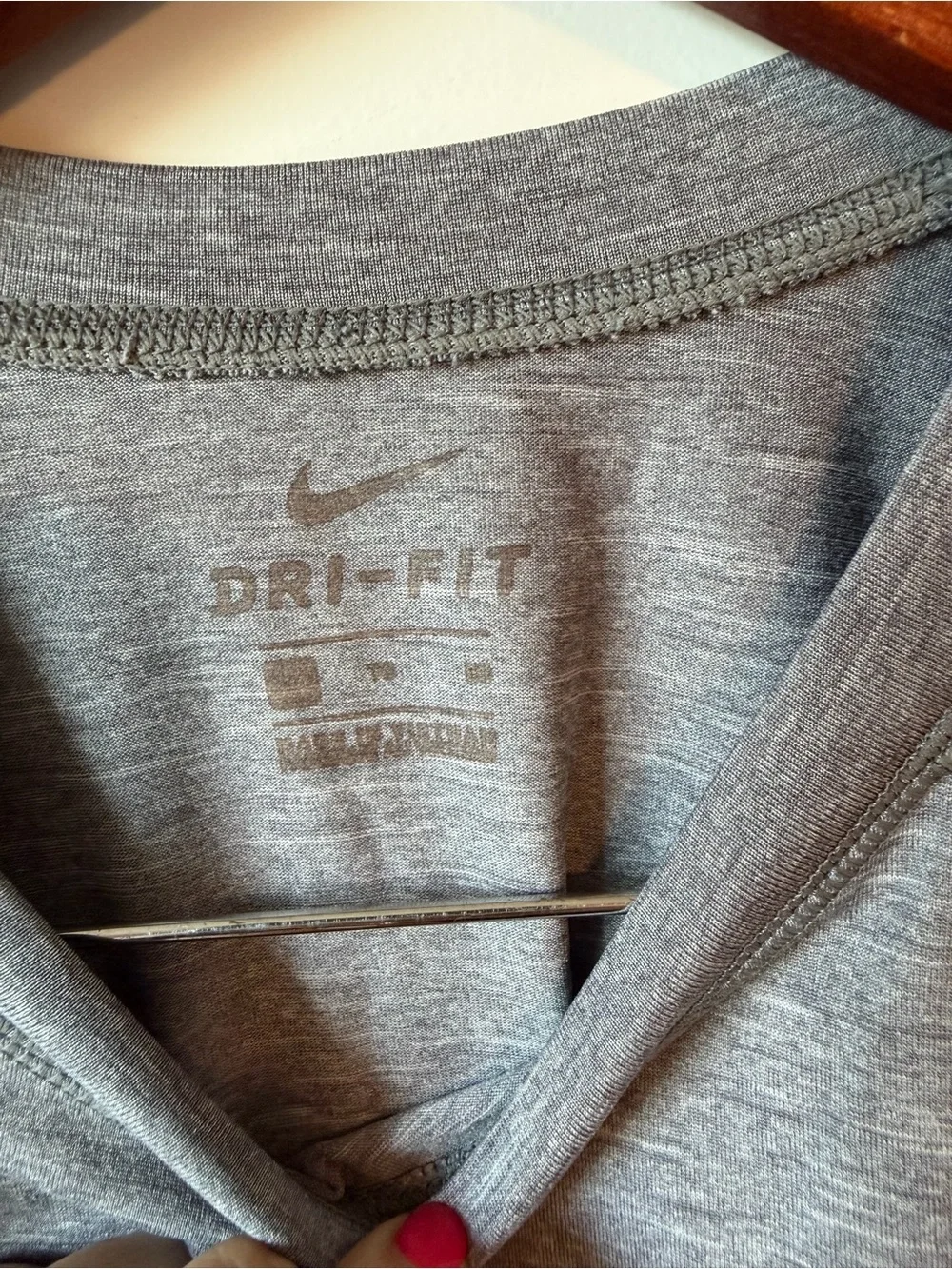 ⚡️Nike Men’s Dri-FIT Heathered Gray Performance T-Shirt